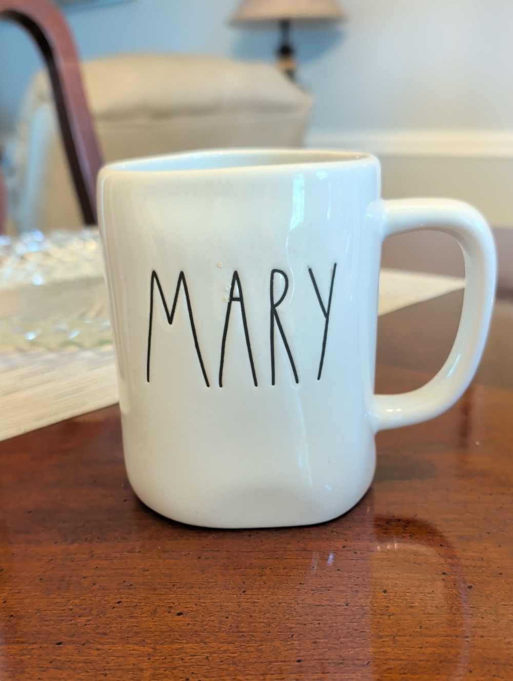 Personalized 'MARY' White Ceramic Mug